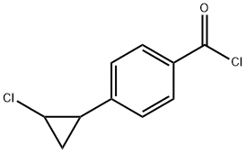 Benzoyl chloride, 4-(2-chlorocyclopropyl)- (9CI) Struktur