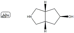 (3AR,5r,6aS)-rel-Octahydrocyclopenta-[c]pyrrol-5-ol hydrochloride Struktur