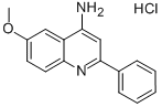 4-氨基-6-甲氧基-2-苯基喹啉盐酸盐 结构式