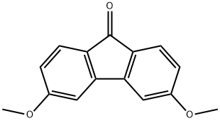 3,6-Dimethoxy-9H-fluoren-9-one Struktur