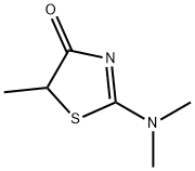 4(5H)-Thiazolone,  2-(dimethylamino)-5-methyl-,132354-25-7,结构式