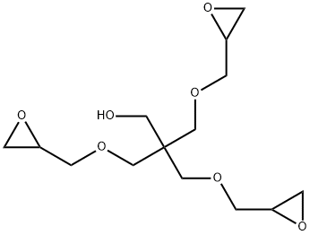 3-(oxiranylmethoxy)-2,2-bis[(oxiranylmethoxy)methyl]propanol Struktur