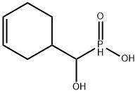 [(3-シクロヘキセン-1-イル)ヒドロキシメチル]ホスフィン酸 化学構造式