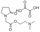 132382-22-0 2-(Dimethylamino)ethyl (2-oxo-1-pyrrolidinyl)acetate hydrogen oxalate