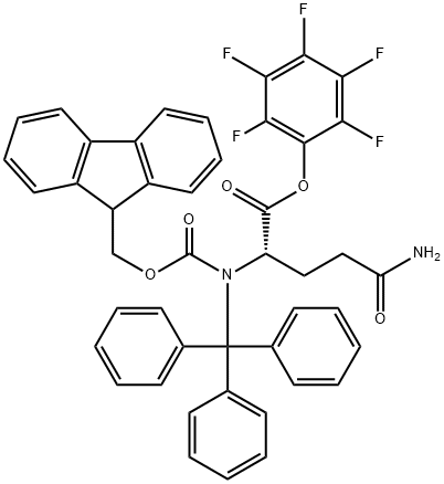 FMOC-GLN(TRT)-OPFP Struktur