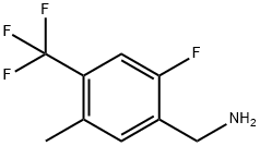 2-Fluoro-5-methyl-4-(trifluoromethyl)benzylamine 结构式