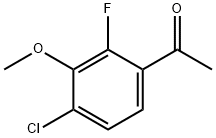 1-(4-氯-2-氟-3-甲氧基苯基)乙-1-酮,1323966-44-4,结构式
