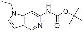 tert-butyl N-{1-ethyl-1H-pyrrolo[3,2-c]pyridin-6-
yl}carbaMate,1324002-85-8,结构式