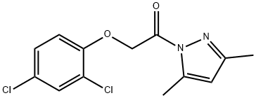 1-(2,4-Dichlorophenoxyacetyl)-3,5-dimethyl pyrazole,13241-78-6,结构式