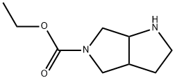 六氢-吡咯并[3,4-B]吡咯-5(1H)-羧酸乙酯 结构式