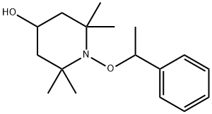 2,2,6,6-四甲基-1-(1-苯基乙氧基)-4-哌啶醇,132416-36-5,结构式