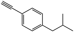 1-乙炔基-4-(2-甲基丙基)苯,132464-91-6,结构式