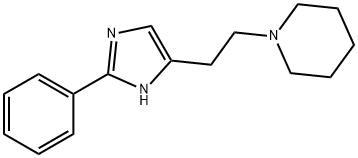 1-[2-(2-PHENYL-3H-IMIDAZOL-4-YL)-ETHYL]-PIPERIDINE 化学構造式