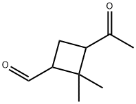 Cyclobutanecarboxaldehyde, 3-acetyl-2,2-dimethyl- (9CI) Structure