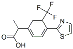 α-Methyl-4-(2-thiazolyl)-3-(trifluoromethyl)benzeneacetic acid|