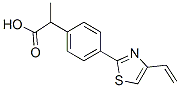 α-Methyl-4-(4-ethenyl-2-thiazolyl)benzeneacetic acid Structure