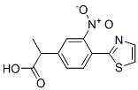 α-Methyl-3-nitro-4-(2-thiazolyl)benzeneacetic acid,132483-59-1,结构式