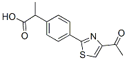 α-Methyl-4-(4-acetyl-2-thiazolyl)benzeneacetic acid|