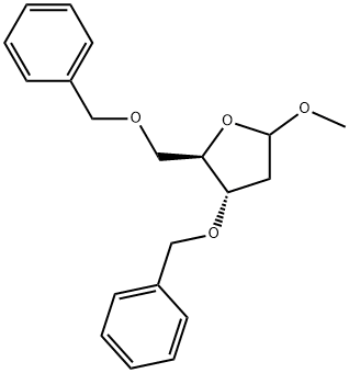 METHYL-3,5-DI-O-BENZYL-D-THREO-PENTAFURANOSIDE Structure