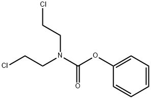 CarbaMic acid, bis(2-chloroethyl)-, phenyl ester 化学構造式