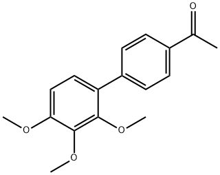 2,3,4-trimethoxy-4'-acetyl-1,1'-biphenyl,132491-63-5,结构式