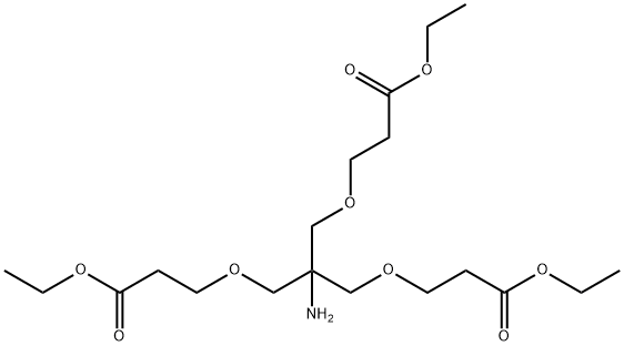 3-[2-Amino-3-(2-ethoxycarbonyl-ethoxy)-2-(2-ethoxycarbonyl-ethoxymethyl)-propoxy]-propionic ac Structure