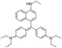 N-[4-[[4-(ジエチルアミノ)フェニル][4-(エチルアミノ)-1-ナフタレニル]メチレン]-2,5-シクロヘキサジエン-1-イリデン]-N-エチルエタンアミニウム