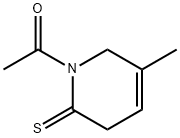 2(1H)-Pyridinethione,  1-acetyl-3,6-dihydro-5-methyl-  (7CI,8CI) Structure