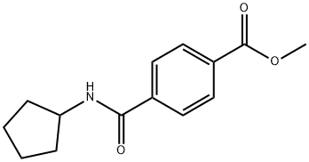 Methyl 4-(cyclopentylcarbaMoyl)benzoate Structure