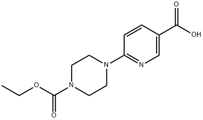 6-(4-ethoxycarbonyl-1-piperazinyl)nicotinic acid Structure