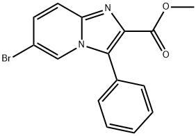 6-溴-3-苯基咪唑并[1,2-A]吡啶-2-羧酸甲酯, 132525-01-0, 结构式