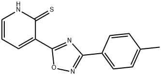 3-[3-(4-Methylphenyl)-1,2,4-oxadiazol-5-yl]pyridine-2-thiol Structure