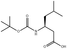 BOC-L-BETA-HOMOLEUCINE Structure