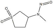 Tetrahydro-N-methyl-N-nitroso-3-thiophenamine 1,1-dioxide,13256-21-8,结构式