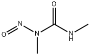 1,3-ジメチル-1-ニトロソ尿素 化学構造式