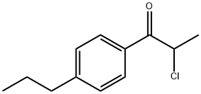 2-氯-1-(4-丙基苯基)-(9CI)-1-丙酮 结构式