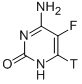 5-FLUOROCYTOSINE-6-3H 化学構造式