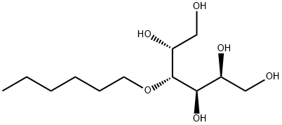 D-Glucitol, 4-O-hexyl- 化学構造式