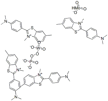 Benzothiazolium, 2-[4-(dimethylamino)phenyl]-3,6-dimethyl-, molybdatetungstatephosphate|联苯胺黄1001