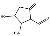 Cyclopentanecarboxaldehyde, 2-amino-3-hydroxy-5-oxo- (9CI) Structure