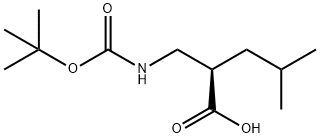 Boc-(R)-2-(aMinoMethyl)-4-Methylpentanoic acid Structure