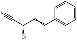 (S)-2-ヒドロキシ-4-フェニル-3-ブテンニトリル 化学構造式