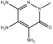 3(2H)-Pyridazinone,  4,5,6-triamino-2-methyl- Structure