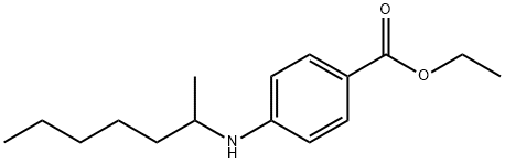 ETHYL N-(2-HEPTYL)-P-AMINOBENZOATE,132666-33-2,结构式