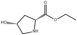 2-(R)-乙氧羰基-4-(R)-羟基吡咯烷 结构式