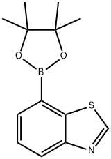 7-(4,4,5,5-tetramethyl-1,3,2-dioxaborolan-2-yl)benzo[d]thiazole Struktur