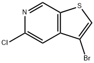 3-Bromo-5-chlorothieno[2,3-c]pyridine,1326715-11-0,结构式