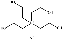 tetrakis(2-hydroxyethyl)ammonium chloride  Struktur
