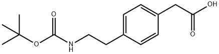 [4-(2-BOC-氨基乙基)苯基]乙酸, 132691-14-6, 结构式