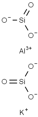 結晶性アルミノケイ酸カリウム 化学構造式